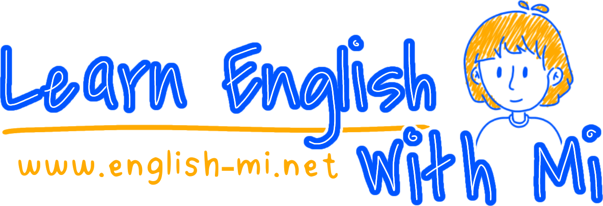 learn English with mi logo