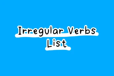 Irregular Verbs List