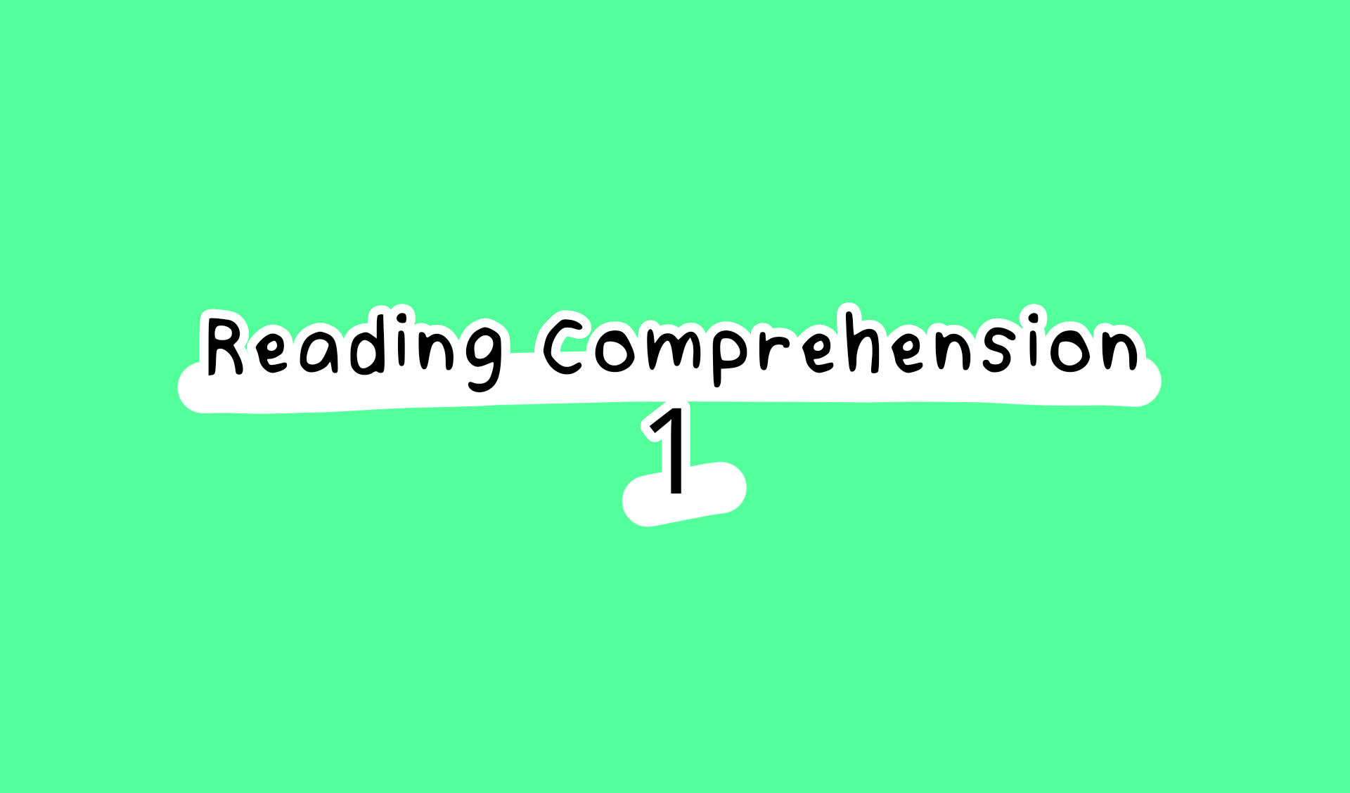 Reading Comprehension Exercises 1 : Text & Questions