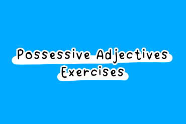 Possessive Adjectives Exercises