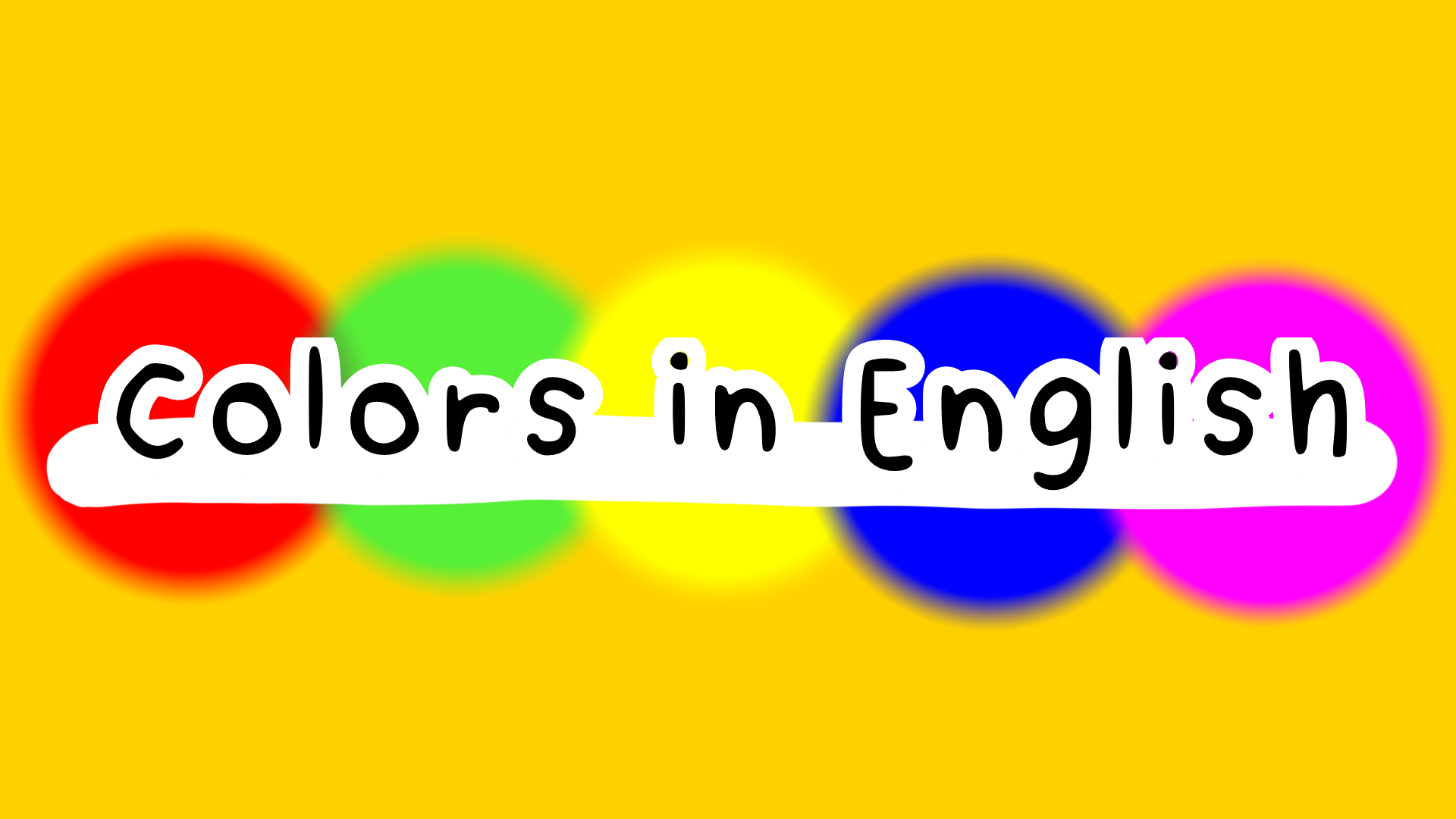 learn the colors in English