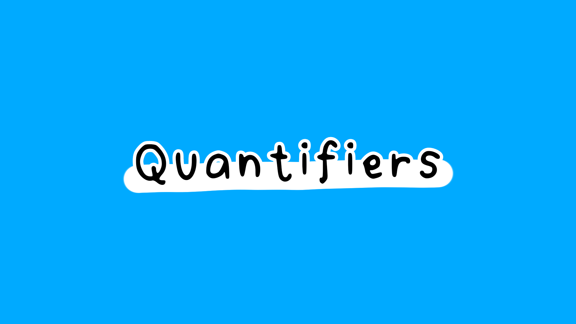 quantifiers