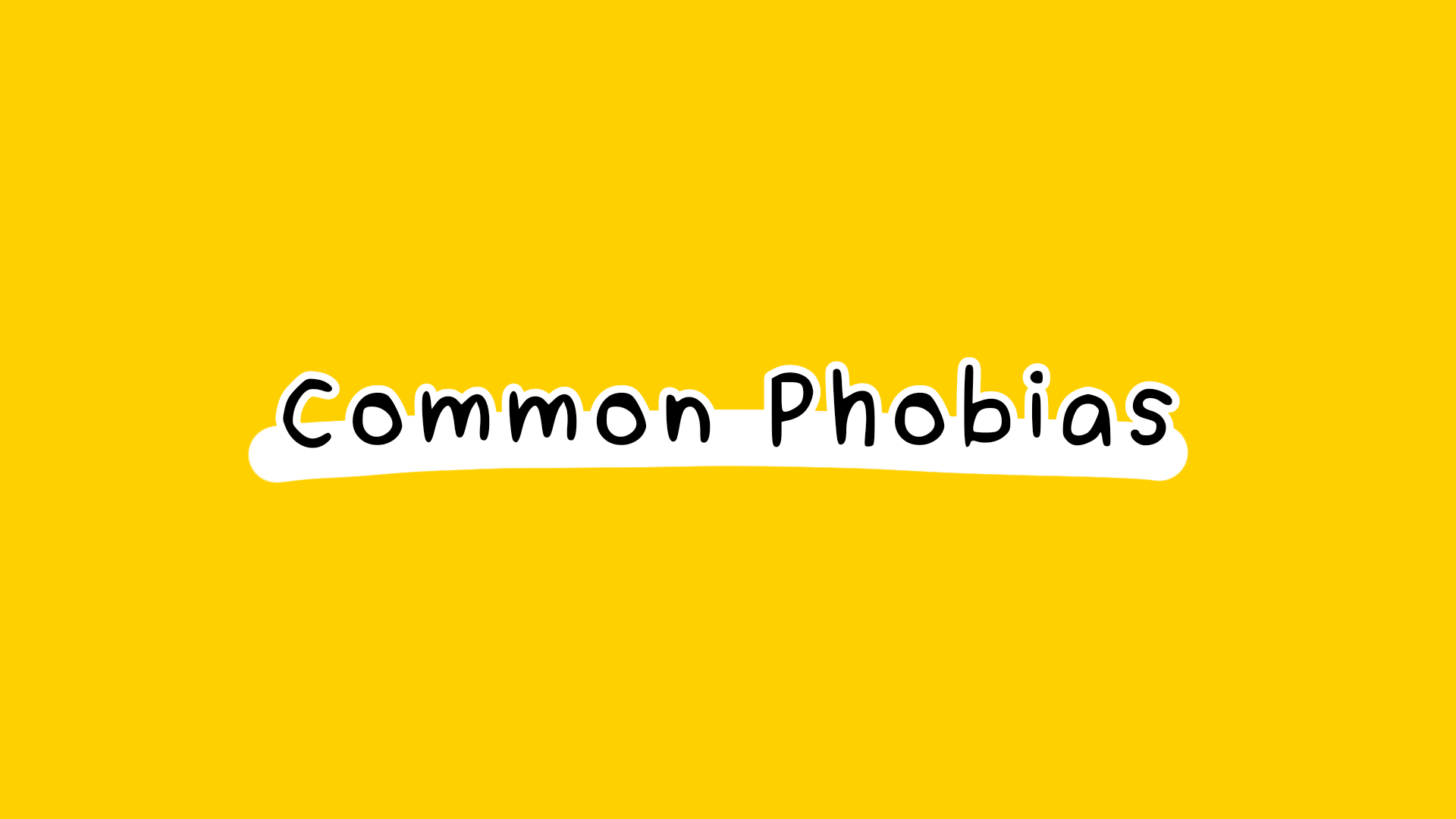 list of common phobias